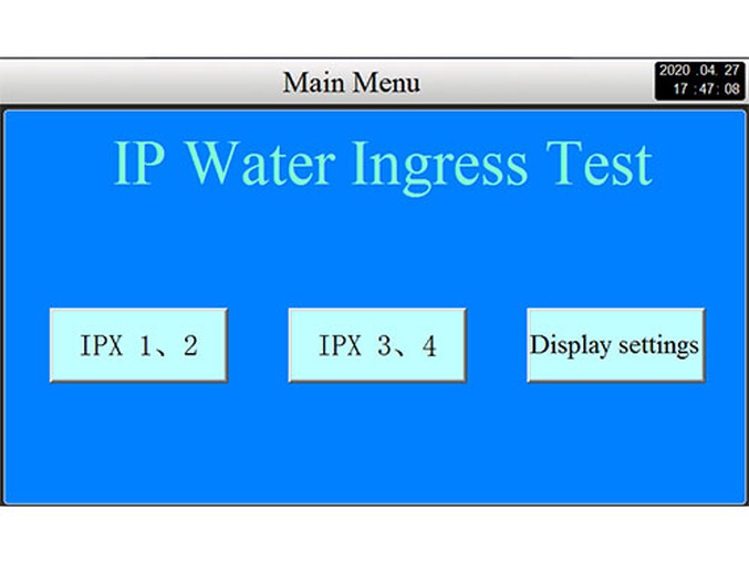 IPX4 waterproof chamber IPX4 waterproof chamber