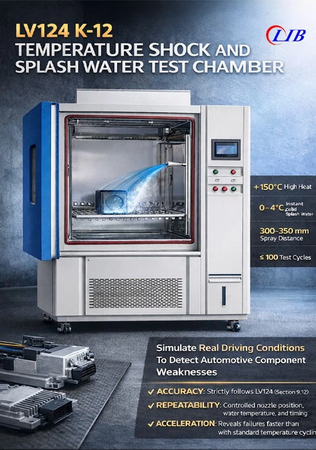 LV124 K-12 Temperature Shock and Splash Water Test Chamber LV124 K-12 Temperature Shock and Splash Water Test Chamber